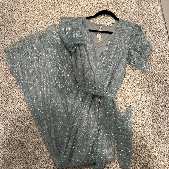 Baltic Born Grace Sparkle Gown | Dusty Blue - Size M - Picture 7 of 8